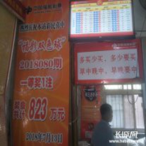 823万元！时隔九天 衡水市彩民再中双色球一等奖