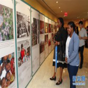 “追寻美好生活”中国脱贫成就展在联合国总部举行