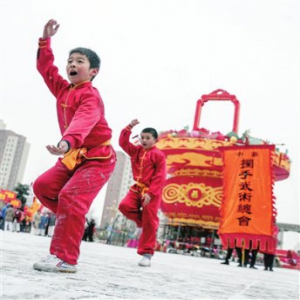 河东区举行“迎春欢乐武术大拜年”活动
