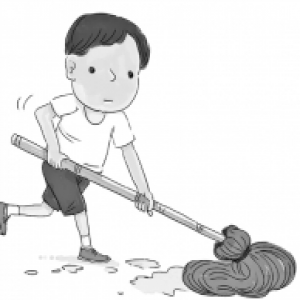 洗衣扫地整理房间 要成为学生的家庭作业