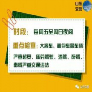 不只查酒驾！山东交警又有大行动 将持续一个月