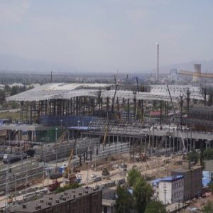 京张高铁张家口站主体结构基本完工 站场规模6台16线