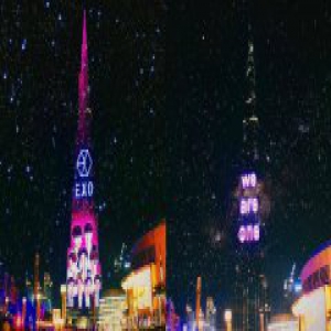 EXO迪拜塔灯光秀，GeeksArt助力最强粉丝应援！