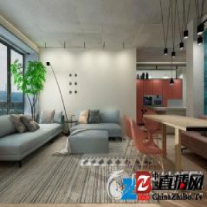 浅色实木地板营造彩色空间