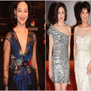 关之琳现身澳门影展 礼服似不合身胸部被挤变形