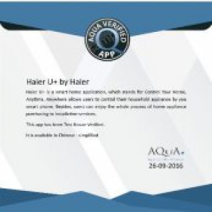 海尔优家APP首个获得国际AQUA认证