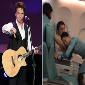 男星乘机偶遇醉汉 狂扯空姐头发还攻击乘客