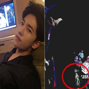 尴尬！杨洋帅气起身，屁股上竟黏了一张纸…(图)