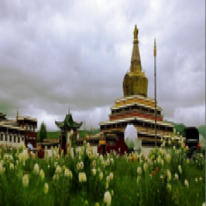 安信为300年藏传活佛舍利古刹定制实木地板