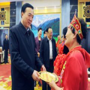 陈全国、雪克来提会见新疆荣获第一届全国文明家庭代表