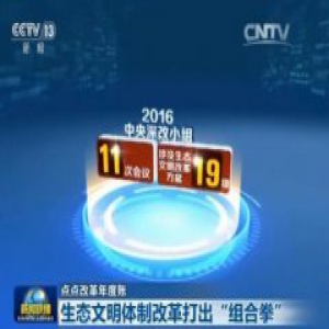 【点点改革年度账】生态文明体制改革打出“组合拳”