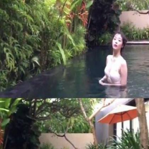 崔雪莉晒“半裸出