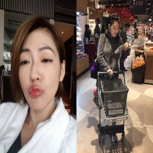 小S素颜逛超市 蹲地上玩手机被赞“自然”