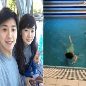 福原爱晒游泳影片 大玩上衣失踪只穿内裤