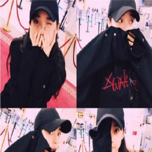 欧阳娜娜带大提琴赶飞机 成新晋直男女神(图)