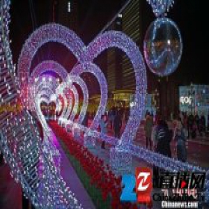 天津小年夜办灯光秀 传统文化碰撞现代光影