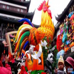 【高清图集】新春将至 “鸡”祥如意气氛浓