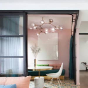 清浅木地板居室 生动简单