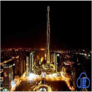 【津云镜头】亮眼！昨晚的“周大福”点亮滨海！