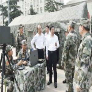 王东峰在河北省军区调研检查防汛工作：坚持军地联防协作 筑牢防汛钢铁长城 许勤参加调研检查