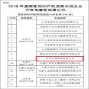 旷视科技荣获“2018年度国家知识产权优势示范企业”