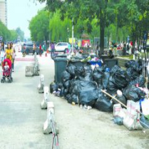 天通苑居民们呼吁：赶快把这些生活垃圾运走吧