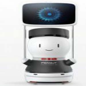 室内领路大能 擎朗智能花生引领广告机器人测评