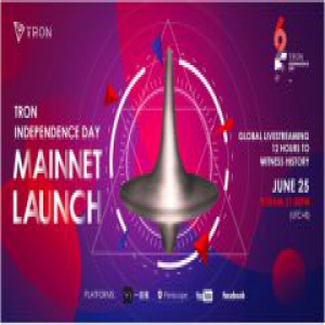 波场TRON“独立日”主网正式启动，伟大航程的开始